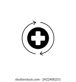 healing concept line icon. Simple element illustration. healing concept outline symbol design.