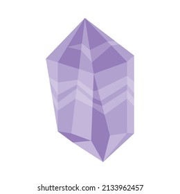 healing crystal esoteric icon isolated