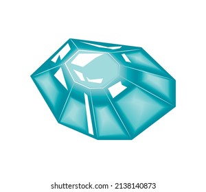 icono de cristal curativo aislado