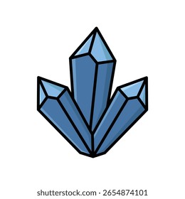 ícone de cristal curativo modelo de design de vetor simples e limpo