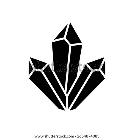 healing crystal icon vector design template simple and clean