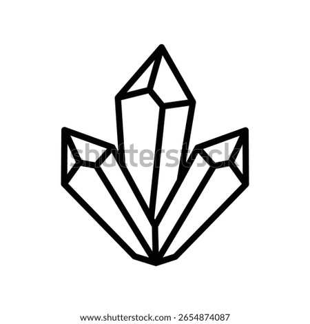 healing crystal icon vector design template simple and clean