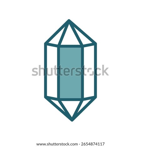 healing crystal icon vector design template simple and clean