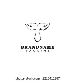 healing hand logo icon design template black modern isolated vector illustration