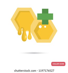 Healing honey color flat icon