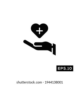 Healing Icon. Health care Icon Illustration Template For Web and Mobile