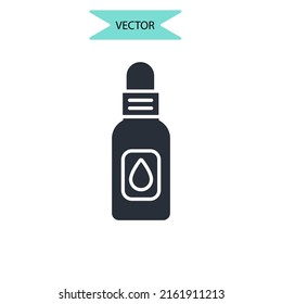 healing oils icons  symbol vector elements for infographic web