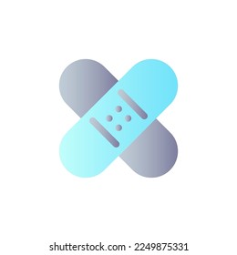 Healing patch flat gradient color ui icon. Fix imperfections. Photo editor. Photography retouch. Simple filled pictogram. GUI, UX design for mobile application. Vector isolated RGB illustration