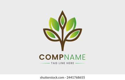 Healing shop flower bud minimalist modern business unique logo design icon template