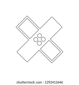 Healing sign icon. Element of cyber security for mobile concept and web apps icon. Thin line icon for website design and development, app development