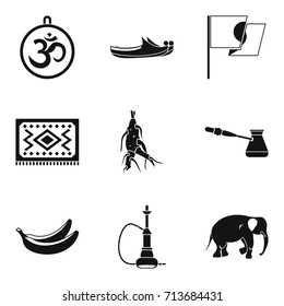 Healing thing icons set. Simple set of 9 healing thing vector icons for web isolated on white background