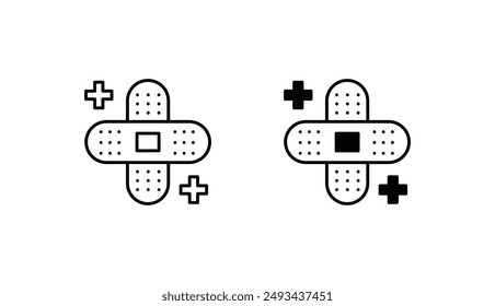 Healing tool icon design with white background stock illustration