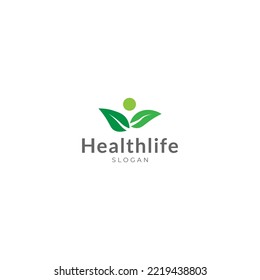 Healt Life Logo Design Vector