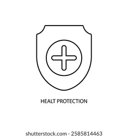 healt protection icons  symbol vector elements for infographic web