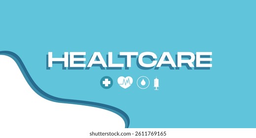 Healtcare Design Vector Template For Banner, Poster, Flyer