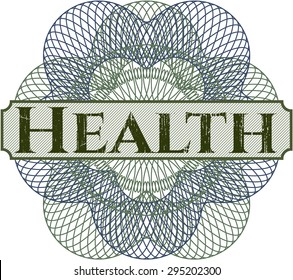 Health abstract rosette