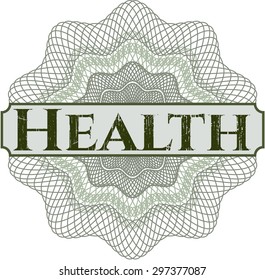 Rosette abstracto de salud