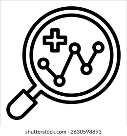 Health Analytics-Symbolelement für Design