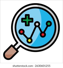 Health Analytics Icon Element For Design
