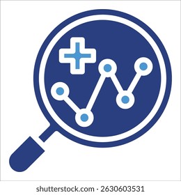 Health Analytics Icon Element For Design