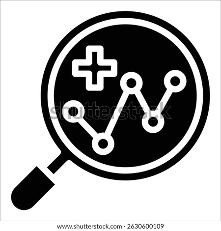 Health Analytics Icon Element For Design