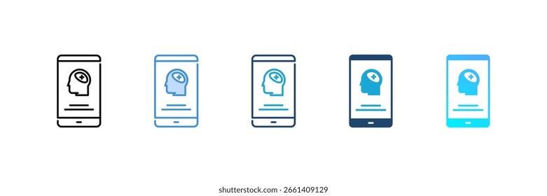 Health App icon set multiple style collection