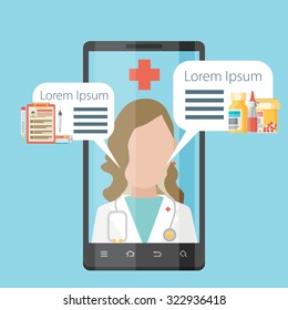 Health application on a smartphone.