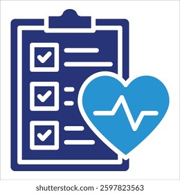 Health Assessment Icon Element For Design