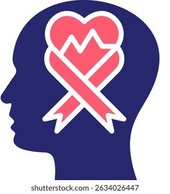 Health Awareness Icon Fill Vector Illustration