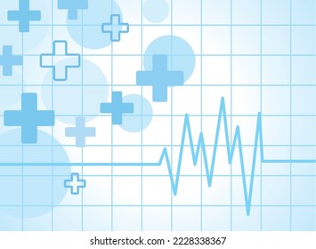 health background with heartbeat poster