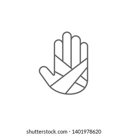 health, bandage, hand. Element of health icon. Thin line icon for website design and development, app development. Premium icon