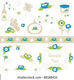 Health and beauty design elements