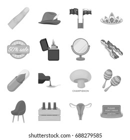 Health, beauty, food and other web icon in monochrome style.Hunting, entertainment, service icons in set collection.