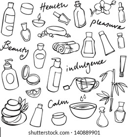 Health beauty & wellness icons