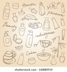 Health beauty & wellness icons