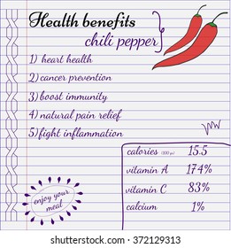 Health Benefits Chili Peppers Nutrition 260nw 372129313 
