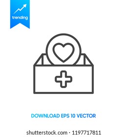 Health Benefits logo. Good health vector design concept