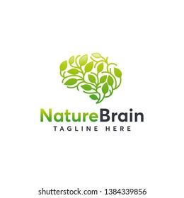 Health Brain logo designs concept vector, Nature Mind logo template, Education logo symbol