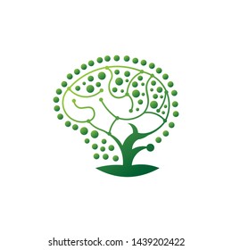 health and the brain logo template