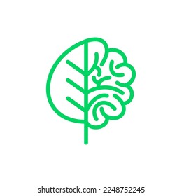 	
Diseño del logotipo de la mente de la naturaleza del cerebro de la salud