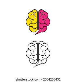 Health Brain vector illustration icon template design