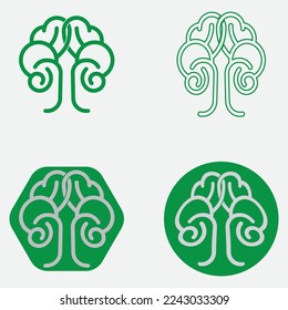 Health Brain vector illustration icon template design