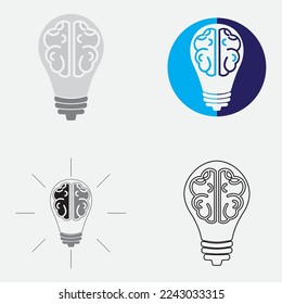 Health Brain vector illustration icon template design