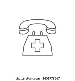 health, call, doctor, emergency, hospital. Element of health icon. Thin line icon for website design and development, app development. Premium icon