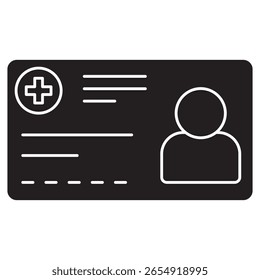 Health Card icon, Your Key to Seamless Healthcare Access, Health Card Secure, Smart, and Always with You, vector