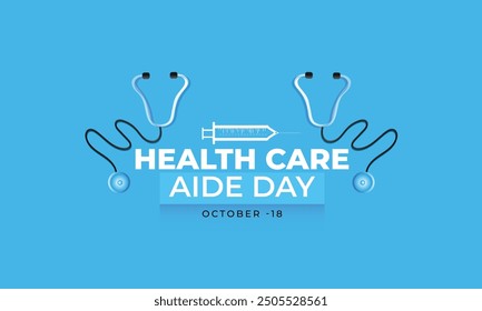 Health care aide day. background, banner, card, poster, template. Vector illustration.