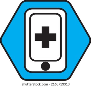 Health care app, illustration, vector on a white background.