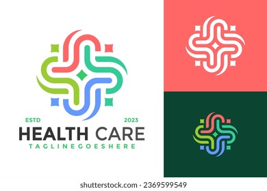 Health care clinic Logo design vector symbol icon illustration