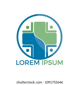 Health Care Community Logo Design. Community Care Logo Design.