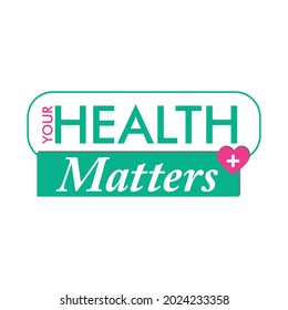 health care community vector illustration logo. your health matters iconic logo. Medical care illustration. Pharmaceutical community health care iconic logo. 